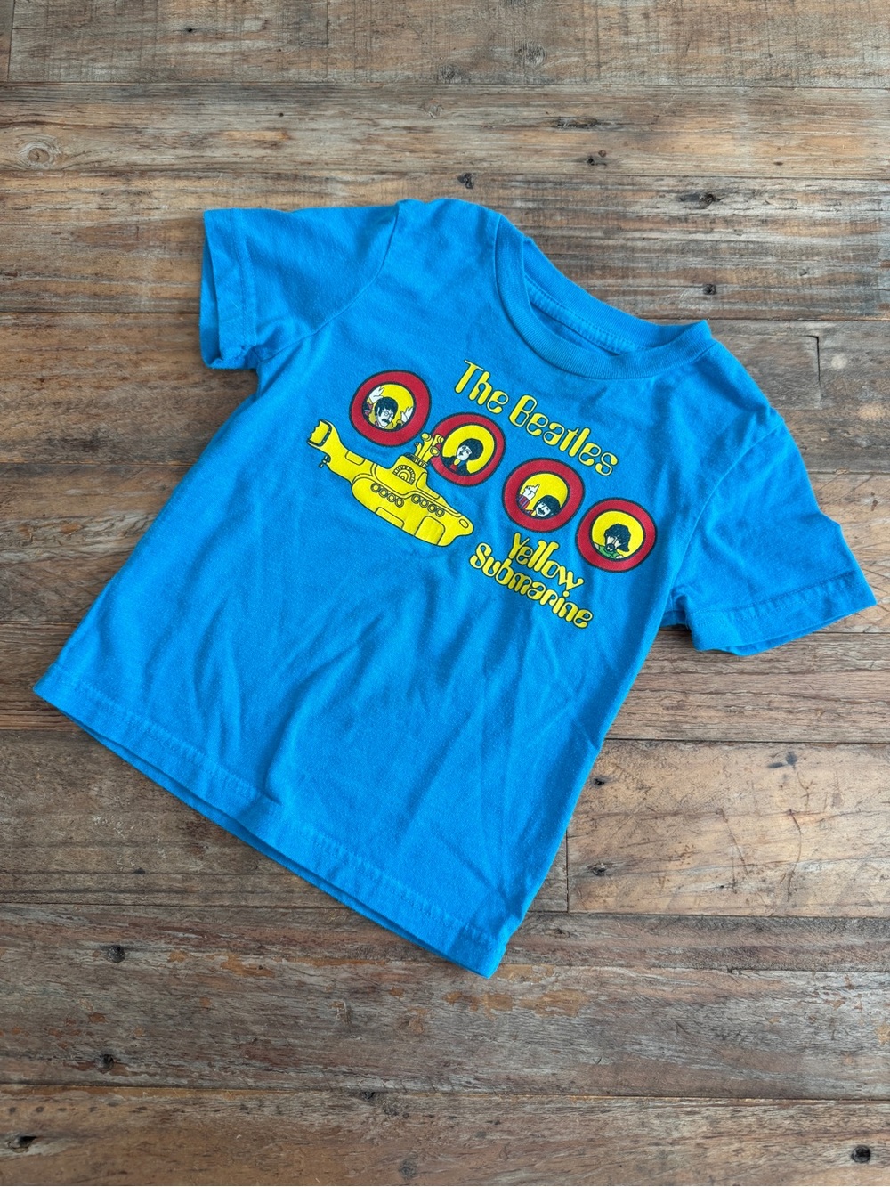 The Beatles Bright Blue Yellow Submarine Kids T-Shirt